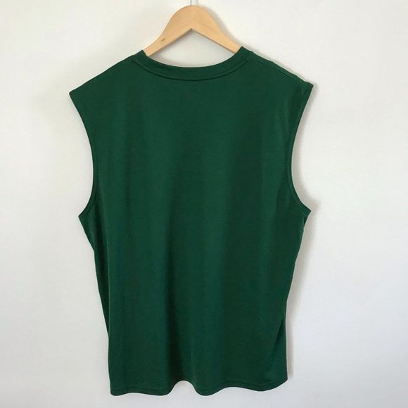 Champion Men's Green Sleeveless Shirt, L (y80) - Picture 3 of 8